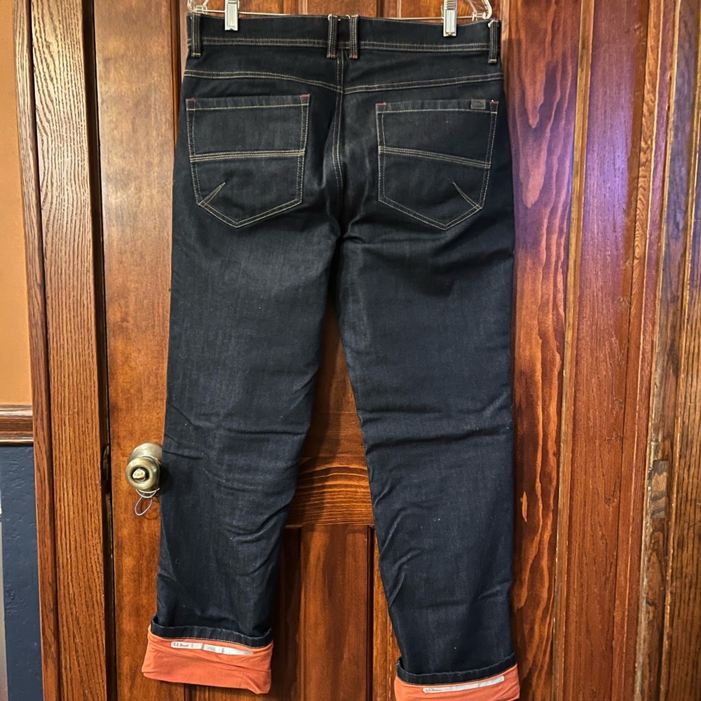 LL Bean flannel lined jeans